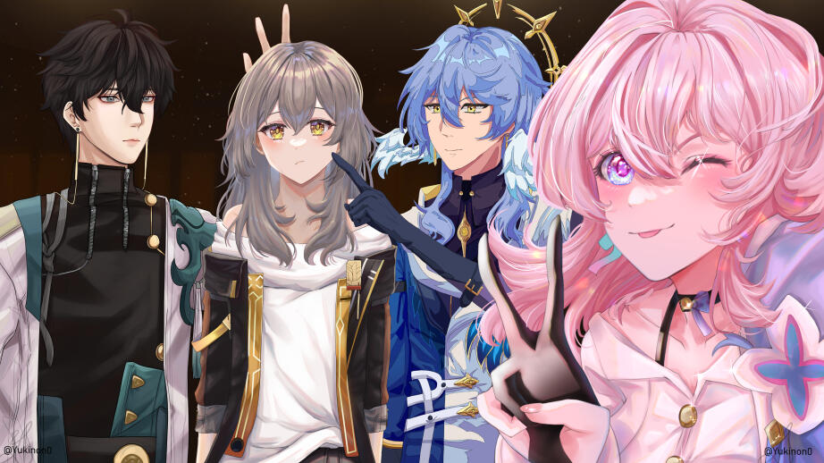 HSR 4 different art styles